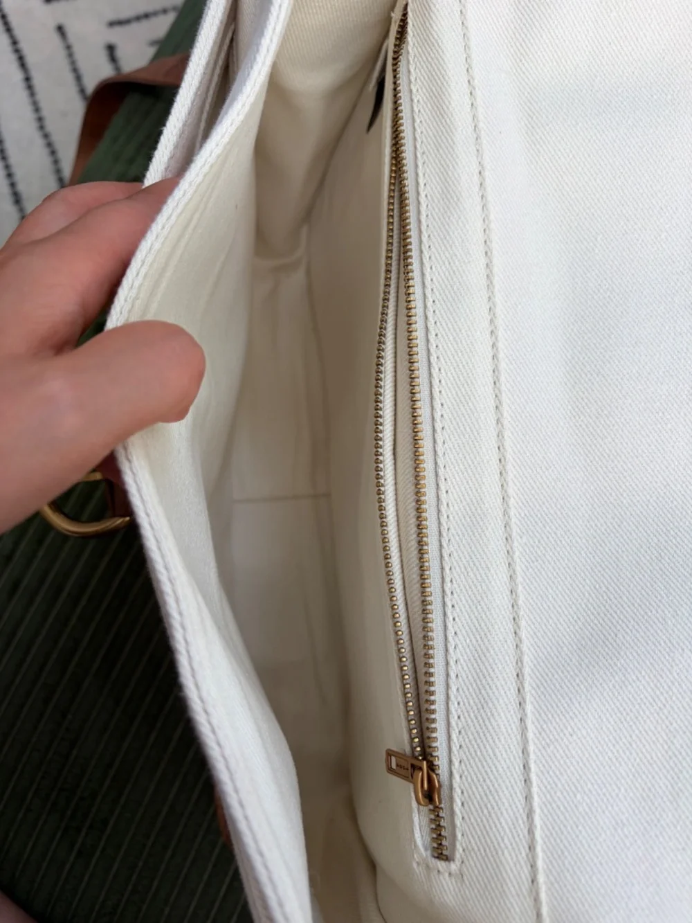 Brandy Melville Canvas Messenger Bag